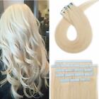 Extension Capelli Veri Biadesivo 20 Fasce 100% Remy Human Hair 40cm #60 (M4a)