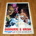 SUSSURRI E GRIDA manifesto poster Ingmar Bergman Harriet Andersson Ingrid Thulin