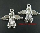 3 PENDENTI ANGELO CANTERINO SINGIN  PORTAFORTUNA SILVER ARGENTO TIBETAN CHARMS