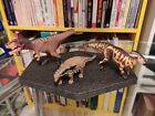 Schleich GIGANOTOSAURUS JUVANILE +  Safari SAUROPELTA + Safari PARASAUROLOPHUS