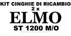 ★KIT CINGHIE DI RICAMBIO 2 x PROIETTORE SUPER 8 mm ELMO ST 1200 M/O★