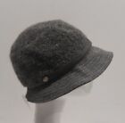 CAPPELLO CLOCHE GRIGIO lana alpaca mohair  MADE IN ITALY