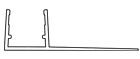Profilo guarnizione deviatore per box doccia spessore vetro 8-10 mm, lunghezza 2