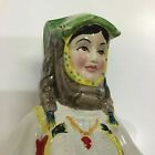 VECCHIA FIGURA STATUINA PUBBLICITARIA CERAMICA SARDA MOLA BOTTIGLIA DONNA