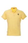 polo blauer uomo con stemma giallo