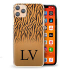 Personalised Initial Phone Case;Orange Tiger Stripe Print Hard Cover with Name