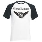 SUPERNATURAL "TEAM CASTIEL" UNISEX, RAGLAN BASEBALL T-SHIRT