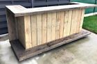 Banco bar realizzato con Pallet Bancali  EPAL arredamento 200x74 stile vintage