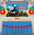 Striscione Banner il TRENINO THOMAS PERSONALIZZATO  Compleanno NOME