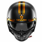 SHARK S-DRAK CARBON VINTA URBAN STREET REBEL RAW DRAK COMBAT ORANGE LIGHT HELMET