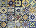 Ceramica Vietri Patchwork Piastrelle 10x10 Decorate Con Serigrafia A Mano 30 Pz.