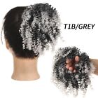 UK Women Synthetic Scrunchie Afro Kinky Curly Hairdo Chignon Bun Extension short