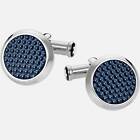 Gemelli Montblanc Meisterstück 112904 Cufflink Polsini Acciaio Lacca Blu Uomo