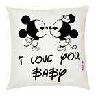 cuscino 40x40 scritta i love you baby san valentino regalo amore topolino