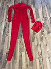 Lycra Ganzanzug, Catsuit , Overall, Gr.L mit abnehmbarer Haube