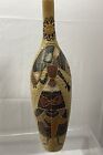 Unusual Studio Pottery Bottle Vase Abstract Picasso Style Mid Century Art