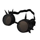 Steampunk Goggles Black with Brown Lenses Spike Cyber Vintage Retro Glasses UK