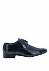 Scarpe Uomo Eleganti Blu Nere Lucide Estive Inglesina Classiche Cerimonia Derby