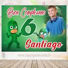 Striscione Banner COMPLEANNO Jeko Pj Mask foto nome Feste