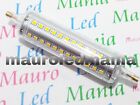 Lampada R7S Led 360° 118mm 12W Bianco Ghiaccio 6000 K Rotondo 25mm Slim 220V PV