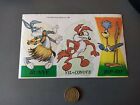 ADESIVO ORIGINALE ANNI 70 BUGS BUNNY VIL-COYOTE BIP-BIP CENISIO