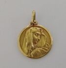 Medaglia Vintage in oro giallo 18kt Madonna con Bambino