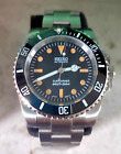 OROLOGIO CUSTOM SEIKO DIVER CASSA 41 MECCANICO AUTOMATICO NH35 NH ACCIAIO NERO @