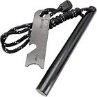 XXL Firesteel Fire Starter, Acciarino Campeggio Pietra Focaia Con Paracord, Rasc