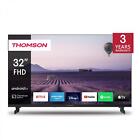 Thomson Smart TV 32" Full HD LED Android TV DVBT2/C/S2 Classe E Nero 32FA2S13