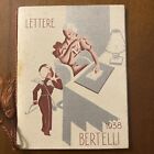 CALENDARIETTO da BARBIERE di PROFUMERIA BERTELLI LETTERE 1938