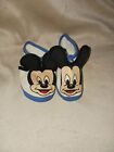 Vintage 1984 Disney Babies Infant Booties Baby Shoes Mickey Mouse Slippers