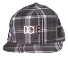 Dope Couture Toppe Plaid Nero/Bianco Berretto Cappello Moda Taglia Unica