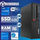 Pc Computer Desktop Fisso Ricondizionato i7 Ram 16GB SSD 480GB Windows 10 Wi-Fi