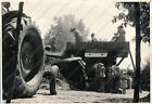 1958 TREVISO Trebbiatura Trattore MAIS agricoltura contadini Fotografia