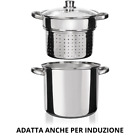 Pentola Cuocipasta in acciaio Inox ø 24cm