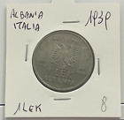 Albania 1 LEK 1939 occupazione italiana Vittorio Emanuele III Leku