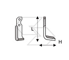 20 x ZAPPETTE MOTOZAPPA MOTOCOLTIVATORE BERTOLINI 306 H72 L170 Piatto 30x6