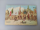 CARTOLINA  VENEZIA SAN MARCO CON BANDIERA SABAUDA WW1