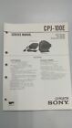 Service Manual Sony Lcd Projector CPJ-100E