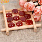 5Pcs Beads for Jewelry Ring Pendant Making Red Agate CAB Cabochon uk Whole