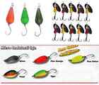 combo artificiali spinning trota lago 8 ondulanti 10 cucchiaini trout area game