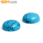 5Pcs CAB Cabochon Blue Turquoise Loose Beads For Jewelry Ring Pendant Making