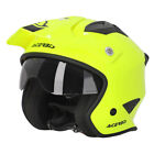 CASCO ACERBIS JET ARIA ECE 2206 STREET URBAN GIALLO FLUO MOTO TRIAL SCOOTER QUAD