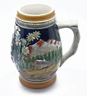 BOCCALE DA BIRRA IN CERAMICA VINTAGE FABBRI EDITORI COLLECTION 13CM TIROLO TYROL