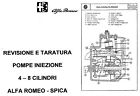 (#016) Manuale Alfa Romeo – Revisione Taratura Spica 1750 2000 Alfetta Montreal