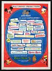 WALT DISNEY PRODUCTIONS 50 ANNI FELICI poster manifesto Topolino Paperino E49