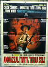 Ammazzali tutti e torna solo Manifesto Poster SPAGHETTI WESTERN CASTELLARI 1968