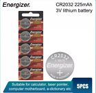 5 x batteria pila bottone Energizer CR2032  Al Litio 3V a Moneta DL2032