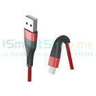 Cavo Ricarica MicroUSB Fast Charge 2.4mAh - 120cm