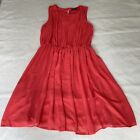 Atmosphere Womens Pink Pleated Detail Sleeveless Dress Size 14